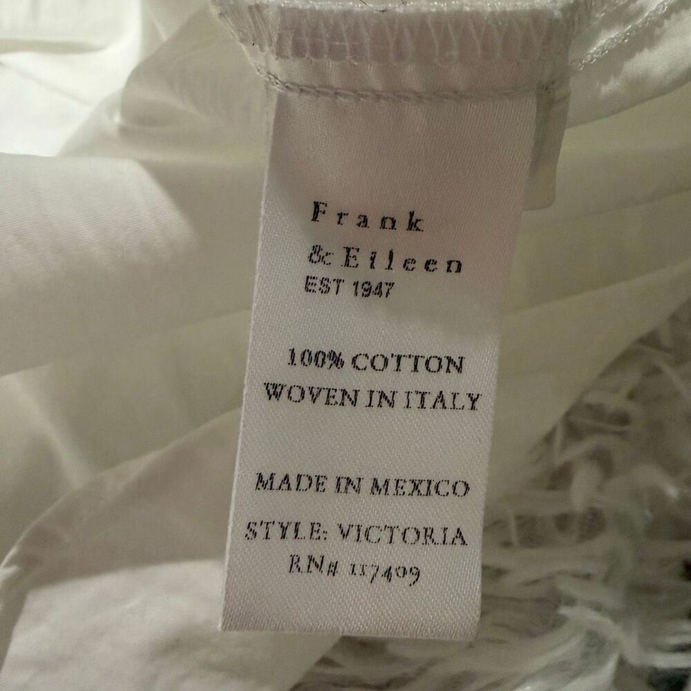 Frank & Eileen Victoria Italian Tuxedo Shirt in White Large - Picture 9 of 9